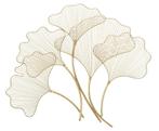 IJZEREN PANEEL GLAM LEAF CM 79X5X68, Ophalen of Verzenden, Nieuw