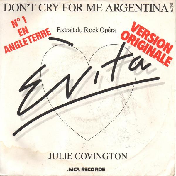 Julie Covington - Dont Cry For Me Argentina, Cd's en Dvd's, Vinyl | Pop, Gebruikt, Ophalen of Verzenden