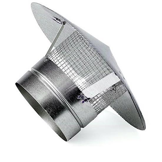 Regenkap met gaas 500 mm, Doe-het-zelf en Verbouw, Ventilatie en Afzuiging, Nieuw, Verzenden