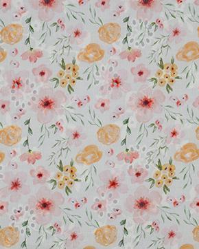 Broderie Katoen Bloemen Wit, Hobby en Vrije tijd, Stoffen en Lappen, Wit, Nieuw