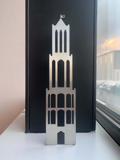 De Domtoren van Utrecht | 60 cm x 32 cm, Tuin en Terras, Tuinwanddecoratie, Verzenden
