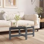 vidaXL Salontafel 87x48x35 cm massief grenenhout grijs, Huis en Inrichting, Minder dan 50 cm, 50 tot 100 cm, Verzenden, Nieuw