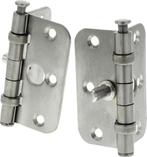 BSW kogellagerscharnier - RVS - 76 x 76 mm - ronde hoek -, Verzenden, Nieuw