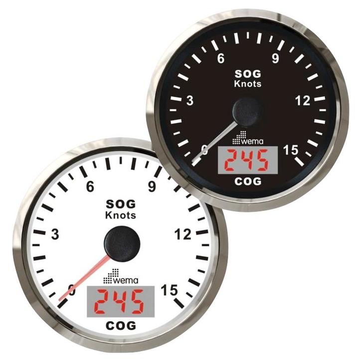 GPS Snelheidsmeter met kompas - Wema, Watersport en Boten, Bootonderdelen, Nieuw, Zeilboot of Motorboot, Ophalen of Verzenden