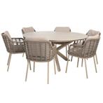 Prado Puglia dining tuinset 160xH75 cm 7 delig keramiek, Ophalen of Verzenden, Nieuw