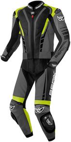 Berik XR-Ace Zwart Grijs Geel 2-Delig Motorpak, Motoren, Kleding | Motorkleding, Nieuw met kaartje, Berik, Heren, Combipak