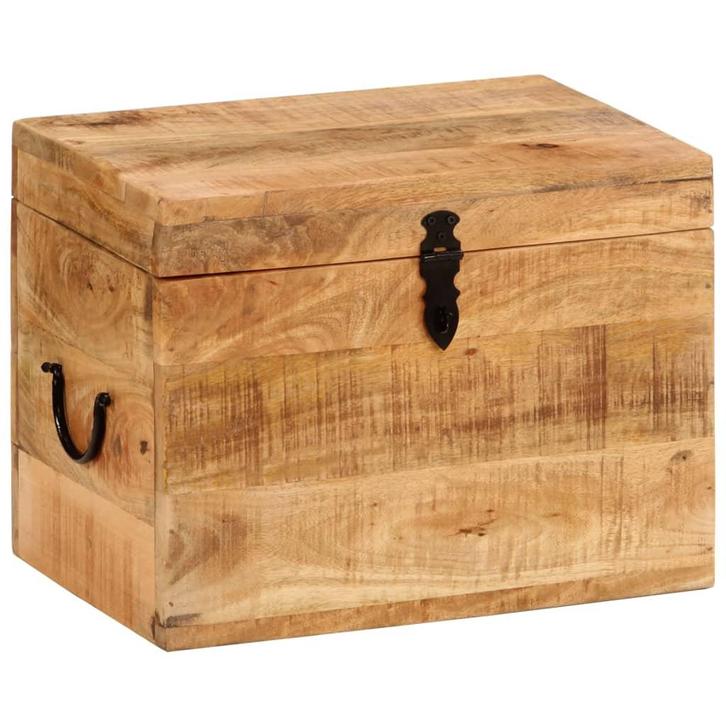 vidaXL Opbergbox 39x28x31 cm massief mangohout, Huis en Inrichting, Woonaccessoires | Kisten, Nieuw, Verzenden