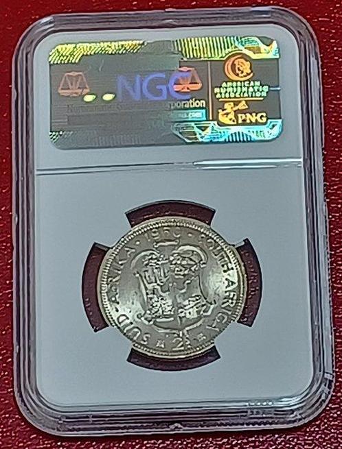 Zuid-Afrika. 2 Shilling 1960 - NGC MS63 - STUNNING LUSTER, Postzegels en Munten, Munten | Europa | Niet-Euromunten