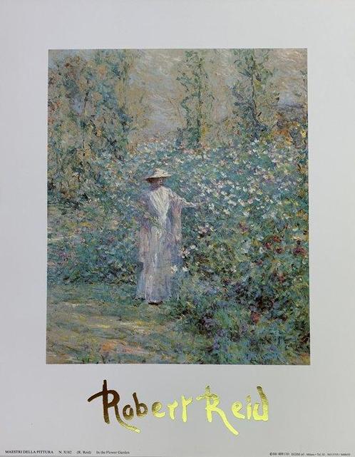Robert Reid - Flower Garden 1900 - Artprint - 30 x 24 cm, Antiek en Kunst, Kunst | Designobjecten