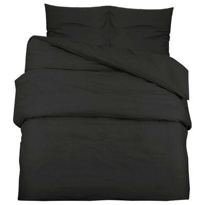 VidaXL dekbedovertrek set, zwart, 260 x 220 cm, Diversen, Overige Diversen, Ophalen