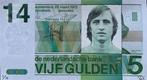 VEX - Vijf Gulden: Johan Cruijff nummer 14, Antiek en Kunst, Kunst | Designobjecten