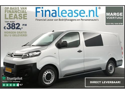 Citroën Jumpy 2.0 BlueHDI L3H1 Marge DC 5 Pers Airco €382pm, Auto's, Bestelauto's, Lease, Handgeschakeld, Diesel, Zilver of Grijs