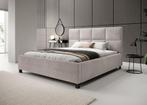 Meubella tweepersoonsbed Soline 180x200 beige ribstof, Huis en Inrichting, Slaapkamer | Bedden, Verzenden, 180 cm, 200 cm, Modern