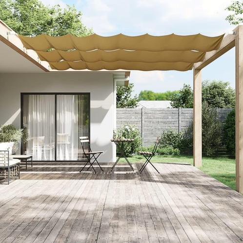 vidaXL Luifel verticaal 100x800 cm oxford stof beige, Tuin en Terras, Zonneschermen, Nieuw, Verzenden