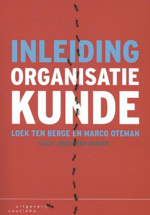 Inleiding organisatiekunde 9789046903681, Boeken, Studieboeken en Cursussen, Zo goed als nieuw, Verzenden