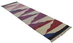 Moderne Indo Kelim van wol - Vloerkleed - 300 cm - 80 cm -