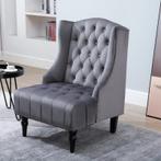 TRUUSK Enkele Fauteuil Vleugelfauteuil Relaxfauteuil Met Get, Huis en Inrichting, Fauteuils, Verzenden, Nieuw