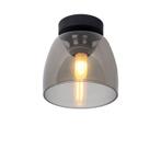 Zwarte plafonniere Tyler, glas, Huis en Inrichting, Lampen | Plafondlampen, Ophalen of Verzenden, Nieuw, Glas, Retro