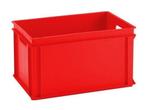 Stapelbak 600x400x320mm, Rood, PP, gesloten, nieuw, Doe-het-zelf en Verbouw, Ophalen of Verzenden, Nieuw