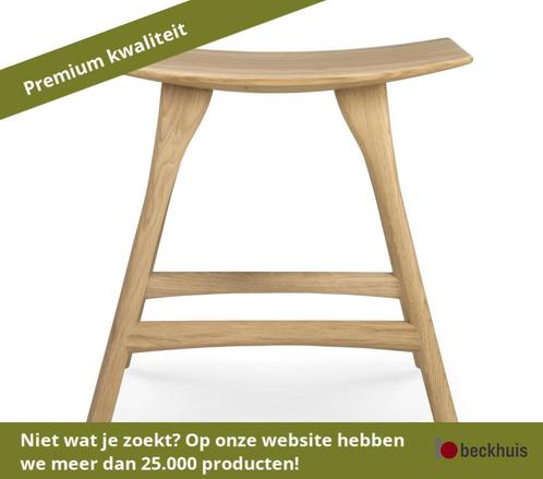 Ethnicraft Osso kruk - Beige, Huis en Inrichting, Krukjes, Nieuw, Overige materialen, Ophalen of Verzenden