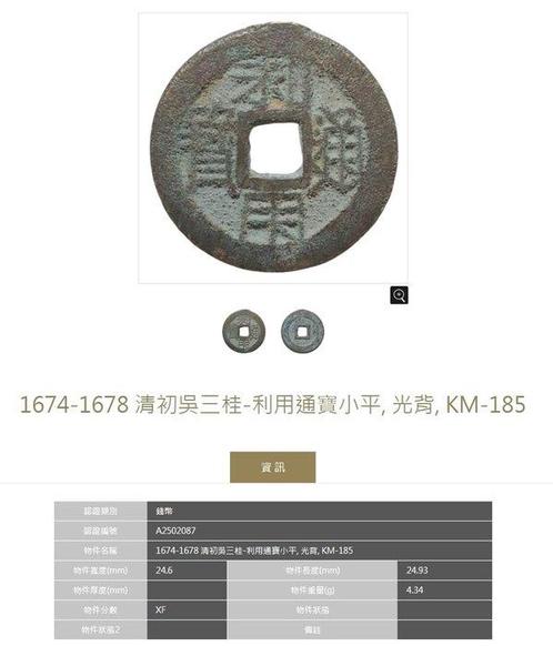 China, Zuidelijke Ming-dynastie 1 Cash ND 1674-1678, 2 coins, Postzegels en Munten, Munten | Europa | Niet-Euromunten
