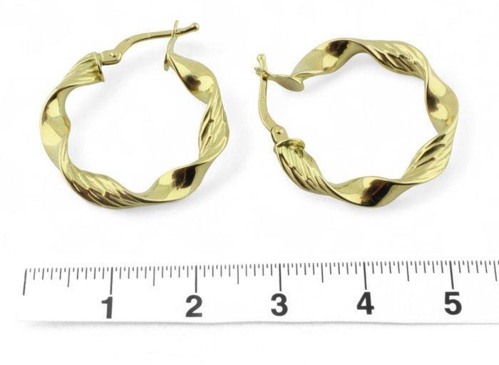 Hoepel oorbellen - 18 karaat Geel goud, Sieraden, Tassen en Uiterlijk, Antieke sieraden