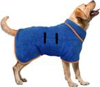 Honden badjas blauw, grijs of rood XS, S, M, L en XL, Nieuw, Verzenden
