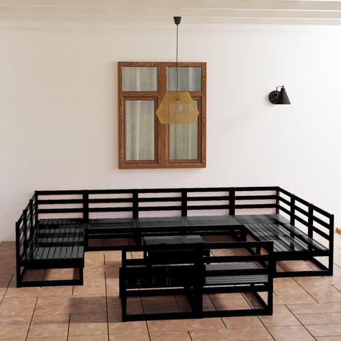 vidaXL 12-delige Loungeset massief grenenhout, Tuin en Terras, Tuinsets en Loungesets, Loungeset, Nieuw, Verzenden