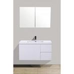 Badkamermeubelset Sanimar Sevilla 100 cm Inclusief, Huis en Inrichting, Badkamer | Badkamermeubels, Spiegelkast, Nieuw, Ophalen of Verzenden