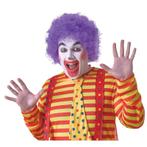 Verkleed clown pruik paars voor volwassenen - Pruiken unisex, Ophalen of Verzenden, Nieuw