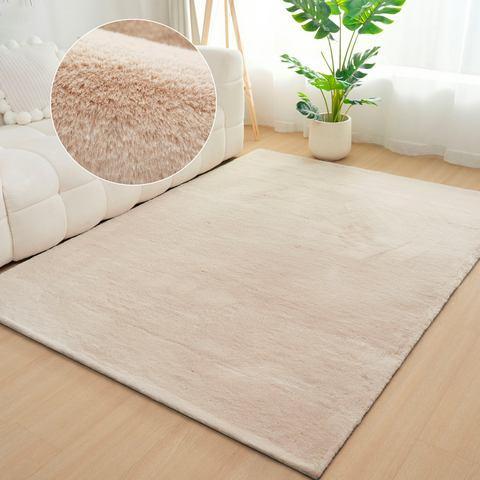 Bruno Banani Vachtvloerkleed Rabbit 2, kunstbont, Huis en Inrichting, Stoffering | Tapijten en Kleden, Nieuw, Verzenden