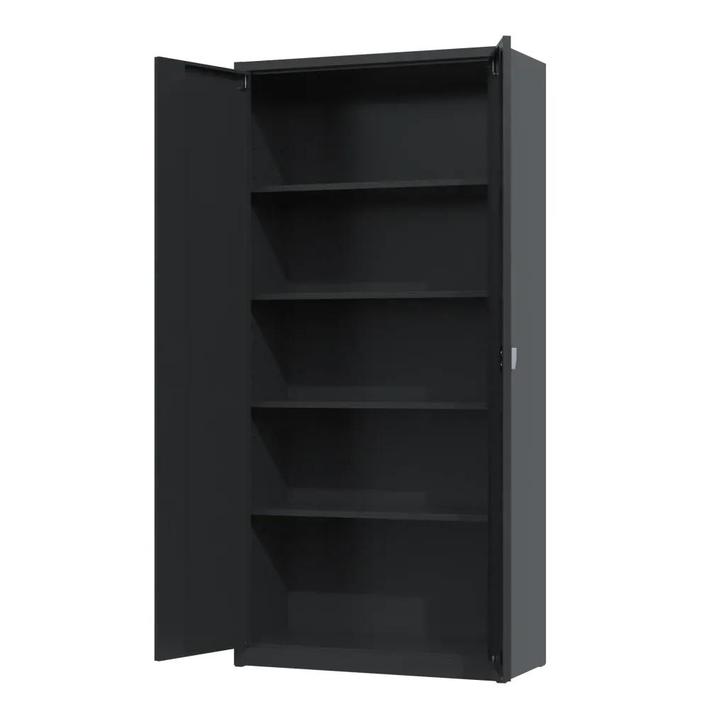 Nieuwe archiefkast - 195x92x42cm - roldeurkast - zwart, Huis en Inrichting, Kasten | Roldeurkasten en Archiefkasten, Met slot