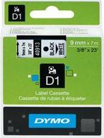 Dymo 40913 (S0720680) Tape Zwart op wit (9 mm) (Nieuw), Computers en Software, Verzenden, Nieuw
