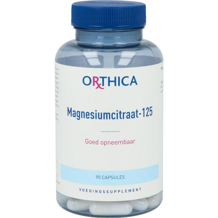 Orthica Magnesiumcitraat-125 - 90 Capsules, Sport en Fitness, Gezondheidsproducten en Wellness, Verzenden