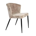 *WOONWINKEL* Dutchbone Georgia Beige Eetkamerstoel Vintage V, Huis en Inrichting, Stoelen, Verzenden, Nieuw