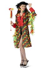 Carnavalsjas Vrouw Rood/Geel/Groen Patroon Elise, Kleding | Dames, Ophalen of Verzenden, Nieuw