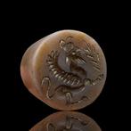 Replica van het Nabije Oosten Jade Intaglio Bead (Zonder