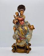 Figuur - Virgen con Niño Jesús - 31 cm - Estuco Policromado