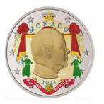 Luxemburg, Monaco. 2 Euro 2009/2019 (6 coins) (Zonder