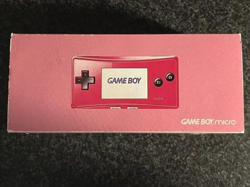 Nintendo - Gameboy Micro - Gameboy Micro PAL Pink Complete, Spelcomputers en Games, Spelcomputers | Overige Accessoires