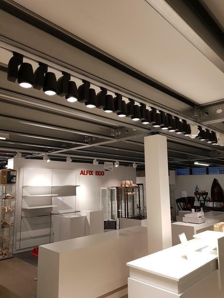 winkelverlichting railverlichting etalage verlichting, Zakelijke goederen, Kantoor en Winkelinrichting | Magazijn, Stelling en Opslag