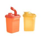 Tupperware Schenkkannetjes Vierkant 350 ml, Huis en Inrichting, Keuken | Tupperware, Ophalen of Verzenden, Nieuw, Oranje