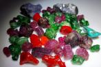 Rode Saffieren-Emeralds-Rode Koraal-Tansaniet Natuurlijke