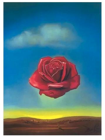 Kunstdruk Salvador Dali - Rose Meditative 60x80cm beschikbaar voor biedingen