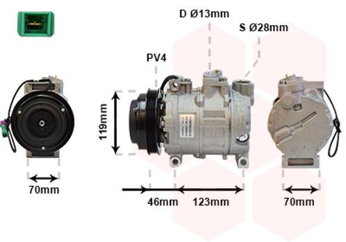 AIRCO COMPRESSOR VOOR AUDI A4 B5 1994-1999 4B0260805C, Auto-onderdelen, Airco en Verwarming, Nieuw, Ophalen of Verzenden
