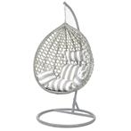 Schommelstoel Hangstoel | Grijs Staal | Laatste Stuk!, Eenpersoons, Minder dan 75 cm, Nieuw, Ophalen of Verzenden