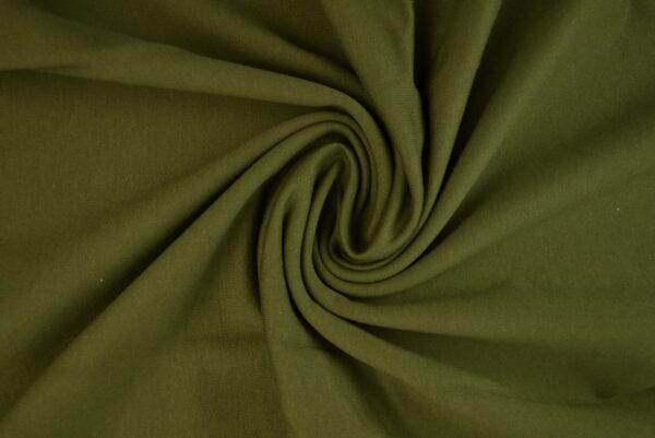 French Terry – Mosgroen, Hobby en Vrije tijd, Stoffen en Lappen, 120 cm of meer, 200 cm of meer, Groen, Nieuw, Katoen, Ophalen of Verzenden