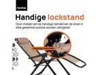 Novitaa NOVDC01C - Opvouwbare Ligstoel - Verstelbaar 30°-90°, Tuin en Terras, Tuinsets en Loungesets, Verzenden, Nieuw