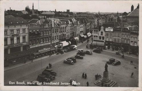 DEN BOSCH - Markt met Standbeeld Jeroen Bosch, Verzamelen, Ansichtkaarten | Nederland, Verzenden