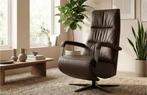 Bruine relaxfauteuils, Ophalen of Verzenden, Nieuw, Leer